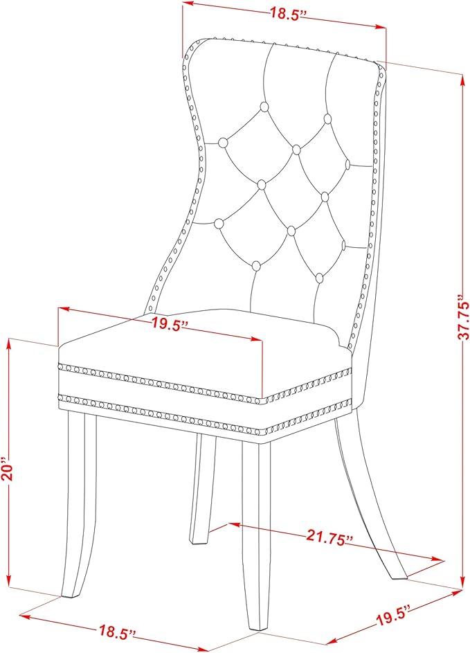 East West Furniture LGDA5-BLK-32 5 Piece Dining Set Contains a Rectangle Wooden Table with Butterfly Leaf and 4 Polyester Fabric Upholstered Chairs, 42x84 Inch, Black