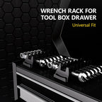 12PCS Magnetic Modular Wrench Organizer Set - Tool Drawer Storage Rack with Metric & SAE Labels, Wrench Holder with Magnet, Perfect Tool Gift for Men, father, boyfriend, DIYers & Mechanics (Blue)