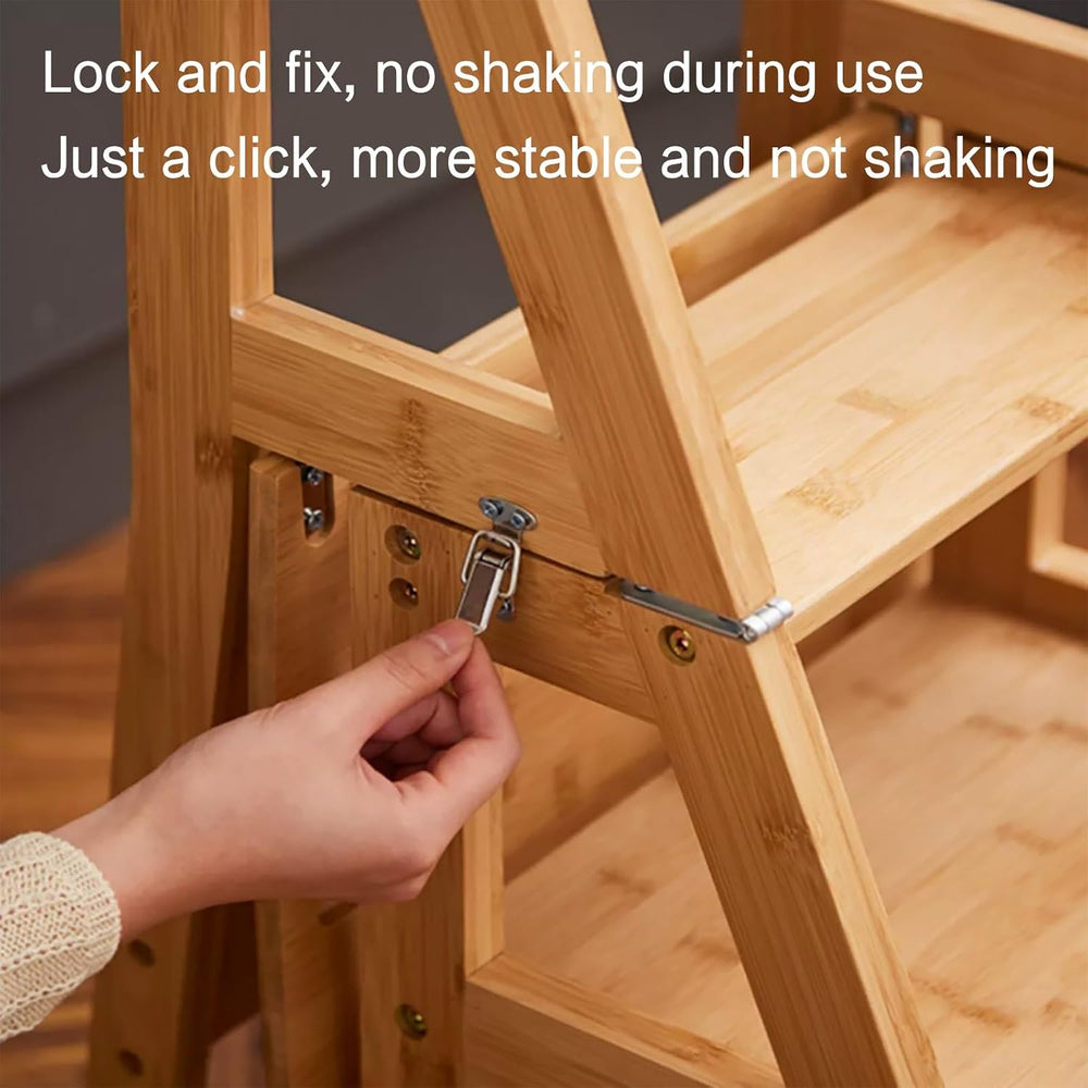 Step Stool Chair For Kitchen step Stool Chair wooden Folding Chair chair Step...