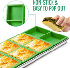 8 pcs Silicone Tray Dividers for Harvest Right Freeze Dryer Medium and Small Trays, Silicone Food Molds for Harvest right freeze dryer accessories, Green silicone food freezer tray