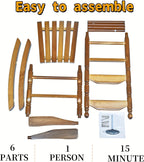 Child Rocking Chair for 3-6 Small Baby Kids Wooden Outdoor Furniture Indoor Living Room Lounge Bedroom Porch Patio Outside Brown