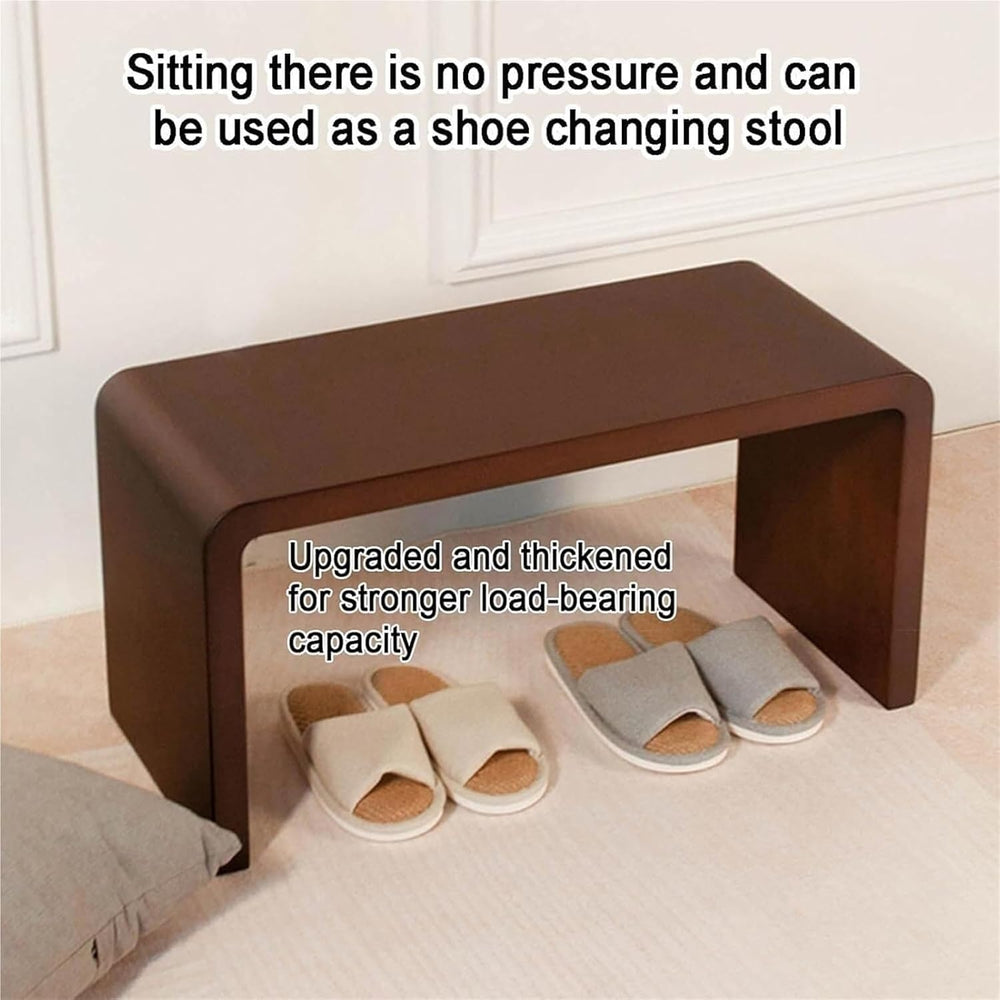 C Shaped End Table, Corner End Table Coffee Table Save Space Bedside Table(Wa...
