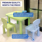 Blue Kids Chair for Table Lightweight for Move | Ergonomic Toddler Chair with Back Support, Durable, Dining & Playroom, Ages 1–5, Blue