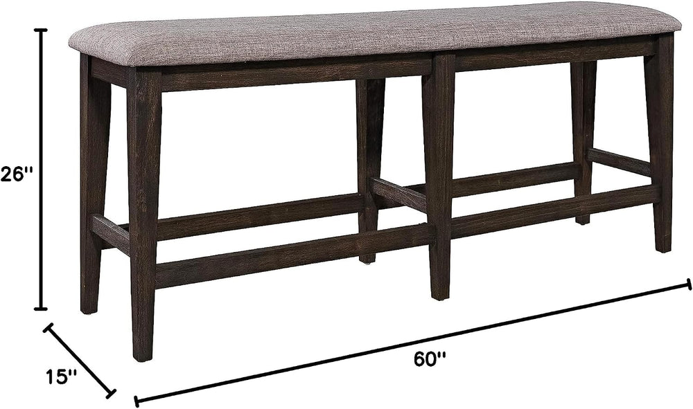 Liberty Furniture Industries Double Bridge Counter Bench, W60 x D15 x H26, Da...