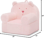 GAP babyGap Sherpa Bear Chair - Greenguard Gold Certified, Blush