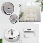 Heavy Duty Retractable Clothesline Indoor Outdoor 2-Pack of Stainless Steel Lines Offers Sturdy, Adjustable Drying Space. Doubles as a Practical Retractable Shower Curtain for Versatile use in Homes