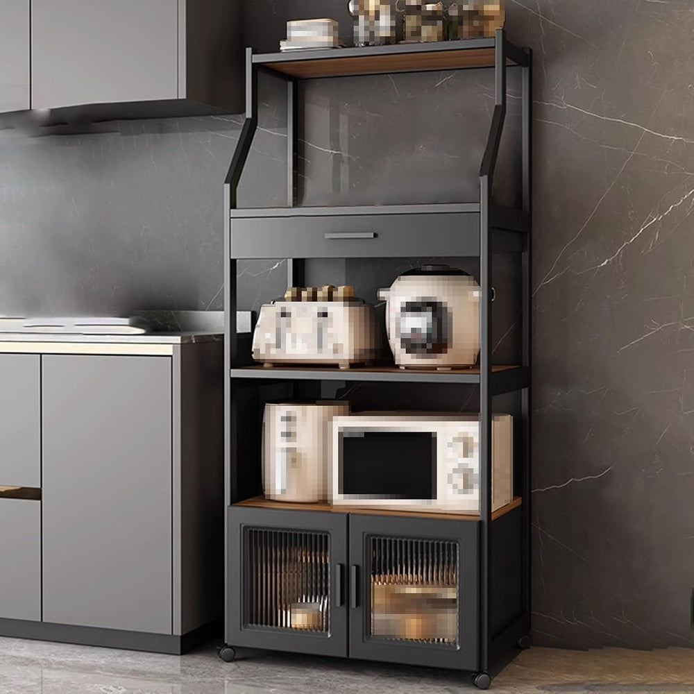 Kitchen Pantry Storage Cabinet Environmentally Friendly Particle Board Silent...