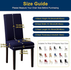 Chair Covers, Stretch Kitchen Chair Covers/Dining Room Chair Covers Set of 8, Removable Washable Dining Chair Slipcovers for Home, Hotel, Banquet