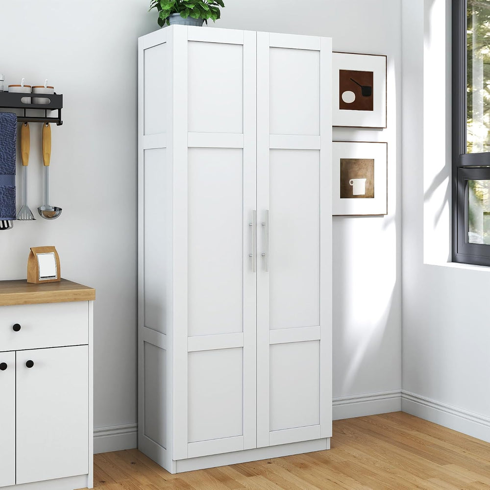 Kitchen Pantry Storage Cabinets, 70.87" Tall Pantry Cabinet with 2 Door ...