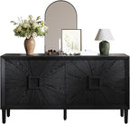 Farmhouse Storage Cabinet, Heavy-Duty TV Stand with Adjustable Shelves, Pantry Storage Cabinet,for Kitchen Home
