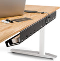 PAMO Cable Management Under Desk for Easy mounting Under-Table I Set of 3 - with 10X Cable Ties I Desk Organizer for Office/Home Office Table Thoughtful Cable Tray Holder