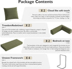 59in Boneless Couch Convertible Futon Sofa Bed Queen for Small Space | Corduroy Boneless Sleeper Sofa, Pull Out Modular Couch, Apartment Friendly for Study Room & Living Room, No Assembly | Green