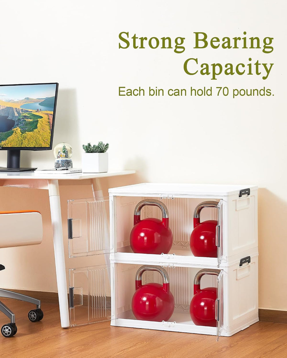 OlarHike 76QT Storage Bins with Lids for Home, Office, Closet, Dorm, 3 Pack