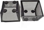 HAHIYO Stackable Paper Clip Mesh Holder cup 2.2" Height 2 Pack Black Sturdy PaperClip Holder Container for Desk Drawer Organizer Collection for Home Office School Soft Foam Feet No Sharp Edges