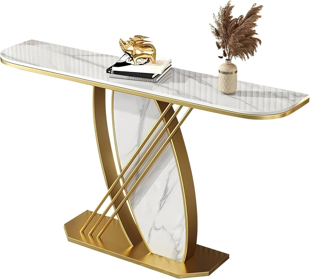 Zfmnoyev Entryway Table Console Hallway Table | Living Room Sofa Table with R...