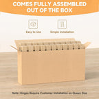 LILYPELLE Floor Bed Frame, Solid Wood Japanese Tatami Bed Frame, Foldable & Breathable & Moisture-Proof Bed Plate for Futon Mattress or Floor Sleeping, Standard Queen