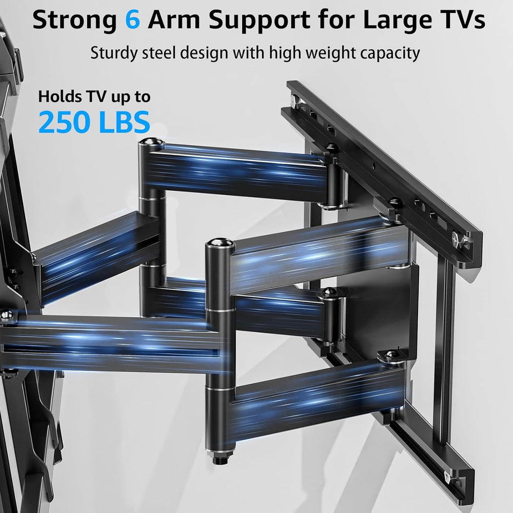 MOUNTUP TV Wall Mount Holds 250 lbs for 50-110 inch Large TVs, Heavy Duty Ful...