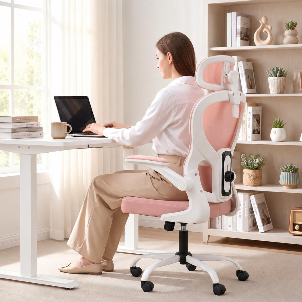 Ergonomic Office Chair with Adjustable Headrest & Lumbar Support, High Ba...