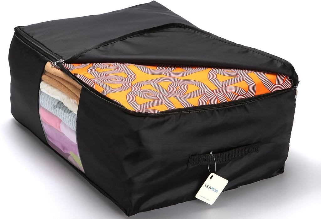 Clothing Pillow Beddings Blankets Organizer Storage Containers With Zippers,Breathable and Moistureproof.