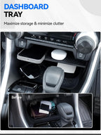 ELECFRESH 6PCS Center Console Organizer Tray for 2025 2024-2019 Toyota RAV4 Accessories, Armrest Storage Box, Driver Storage Drawer, Passenger Storage Mat Console Cup Holder Inserts for Toyota RAV4