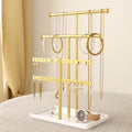 3 Tier Jewelry Holder Organizer, Necklace Display Stand, Height Adjustable Jewelry Tower for All Earrings, Bracelets, Watches, Rings