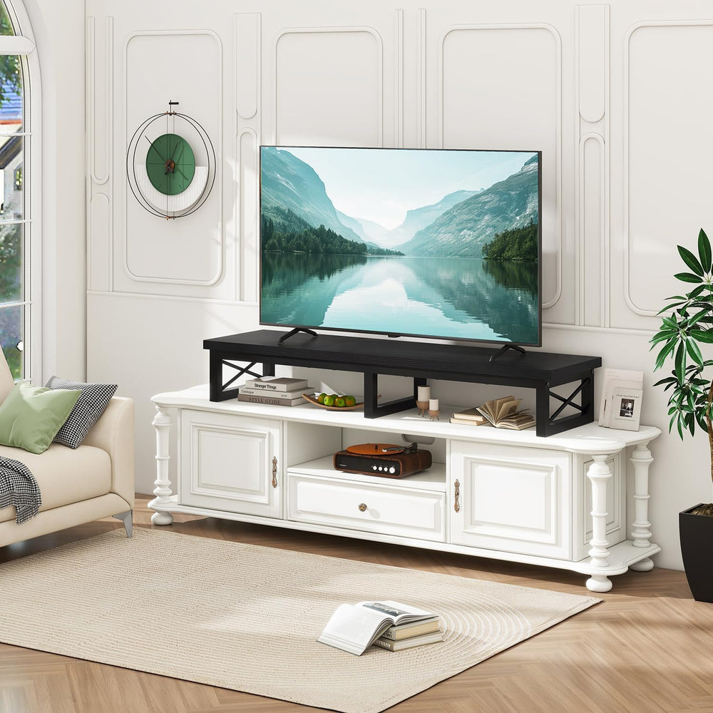 IBUYKE 45" Large TV Riser for 32-60 inch TV,Tabletop Short TV Stand with...