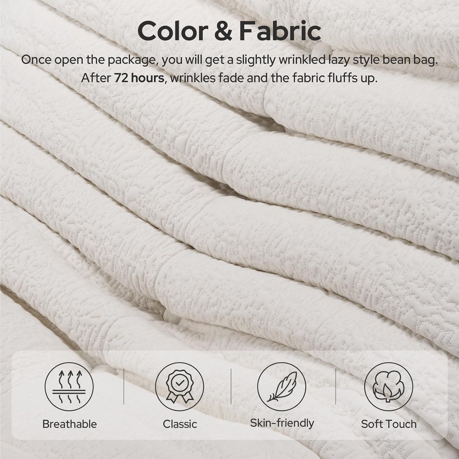 High-end Quality Compressed Bean Bag Chair, Togo Chair Beanbag Sofa, Fireside Chairs with High Resilience Foam Soft Comfy Jacquard Fabric Ergonomic Non-Slip Design for Living Room, Bedroom, Resort