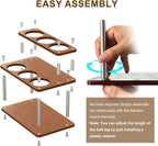 Coffee Syrup Organizer Rack,2-Tier Coffee Syrup Stand Holder for Coffee Station Countertop,6 Bottles Storage Display Shelves for Wine, Dressing Cocktail in Coffee Bar