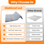 MeMoreCool Foldable Kids Floor Mattress, Play Mat Muscle Mat Large 6x4 FT, Thicken Foam Tatami Futon Mattress for Children Play Area, Sleeping Crawling Pad for Playroom, Grey Star
