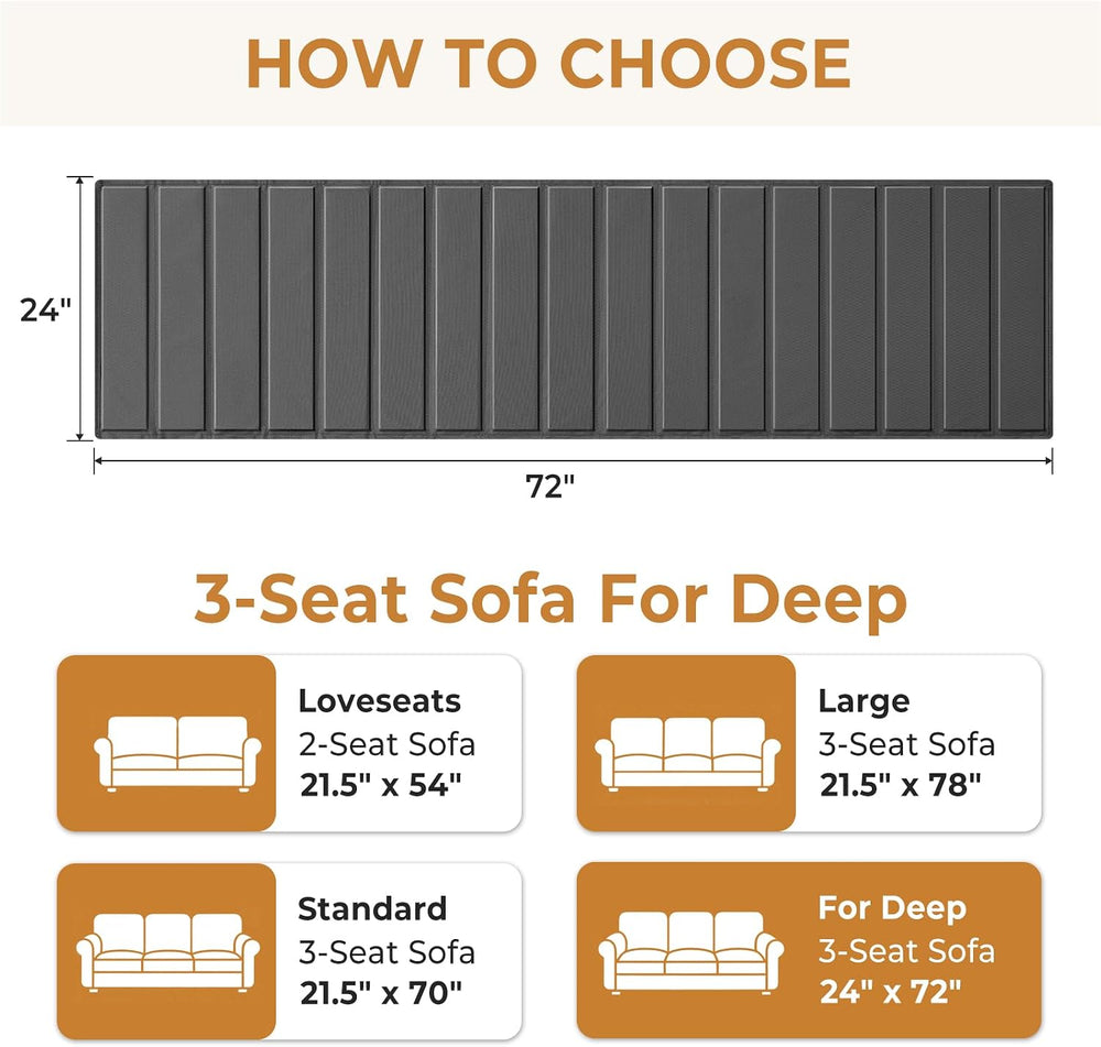Heavy Duty Couch Cushion Support Board for Sagging Sofa, 24''x72'...