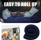MAXYOYO Japanese Floor Mattress Futon Mattress, 4" Thicken Tatami Mat Sleeping Pad Foldable Roll Up Mat Boys Girls Dormitory Pad Kids Floor Lounger Pillow Bed, Charcoal Grey, Queen Size