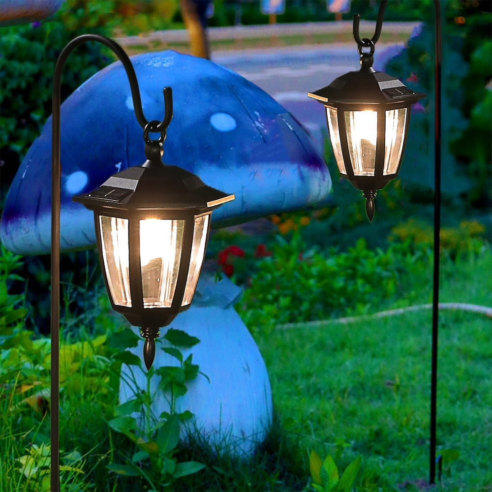 Dynaming 2 Pack Solar Hanging Lights Outdoor, Solar Powered Garden Decorative...