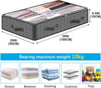 2 Pack Under Bed Storage, 90L Collapsible Closet Containers Organizers and Under Bed Storage Bins, Underbed Storage Bags for Wrapping Paper, Blanket, Towels, Clothes, Comforter, Sweaters, Linen Sheets