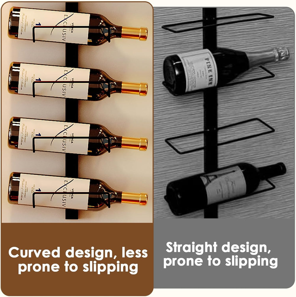 Sonyabecca 3 Pack 12 Bottle Wall Wine Rack, DIY Wine Rack Wall Mounted, Wall ...