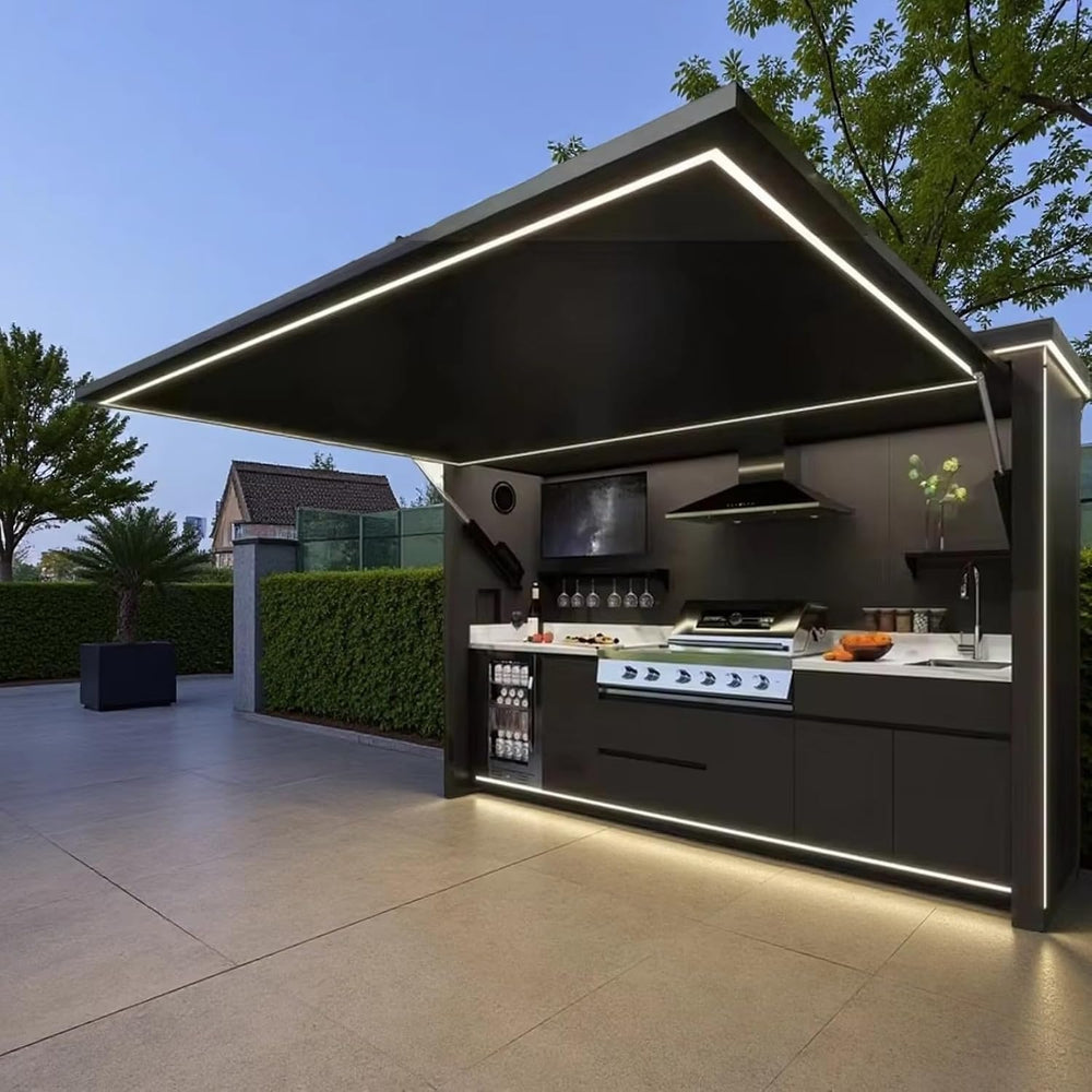 Outdoor Kitchen Stainless Steel Cooking Station Commercial BBQ Cabinet | Outd...