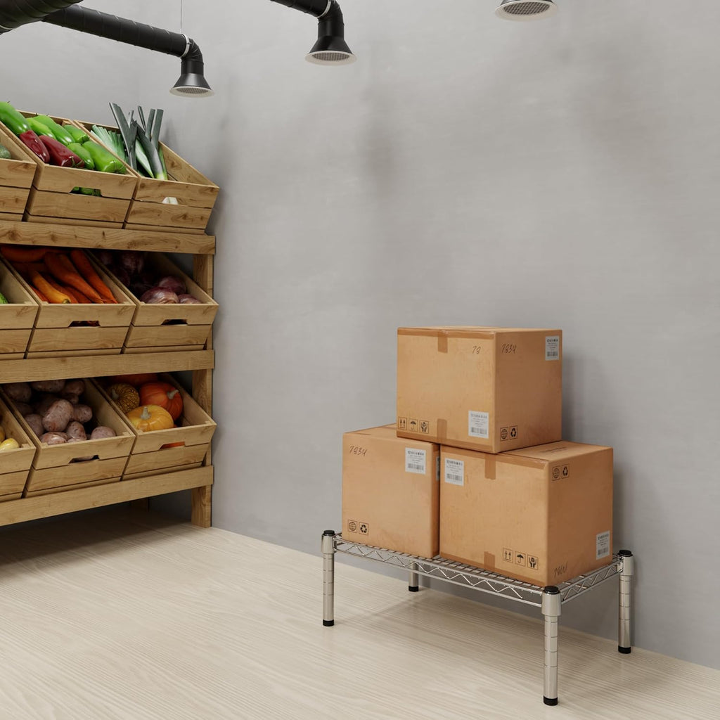 14" Deep x 24" Wide x 8" Height Wire Shelving Kit | 1-Tier | NSF Commercial Storage Rack Unit