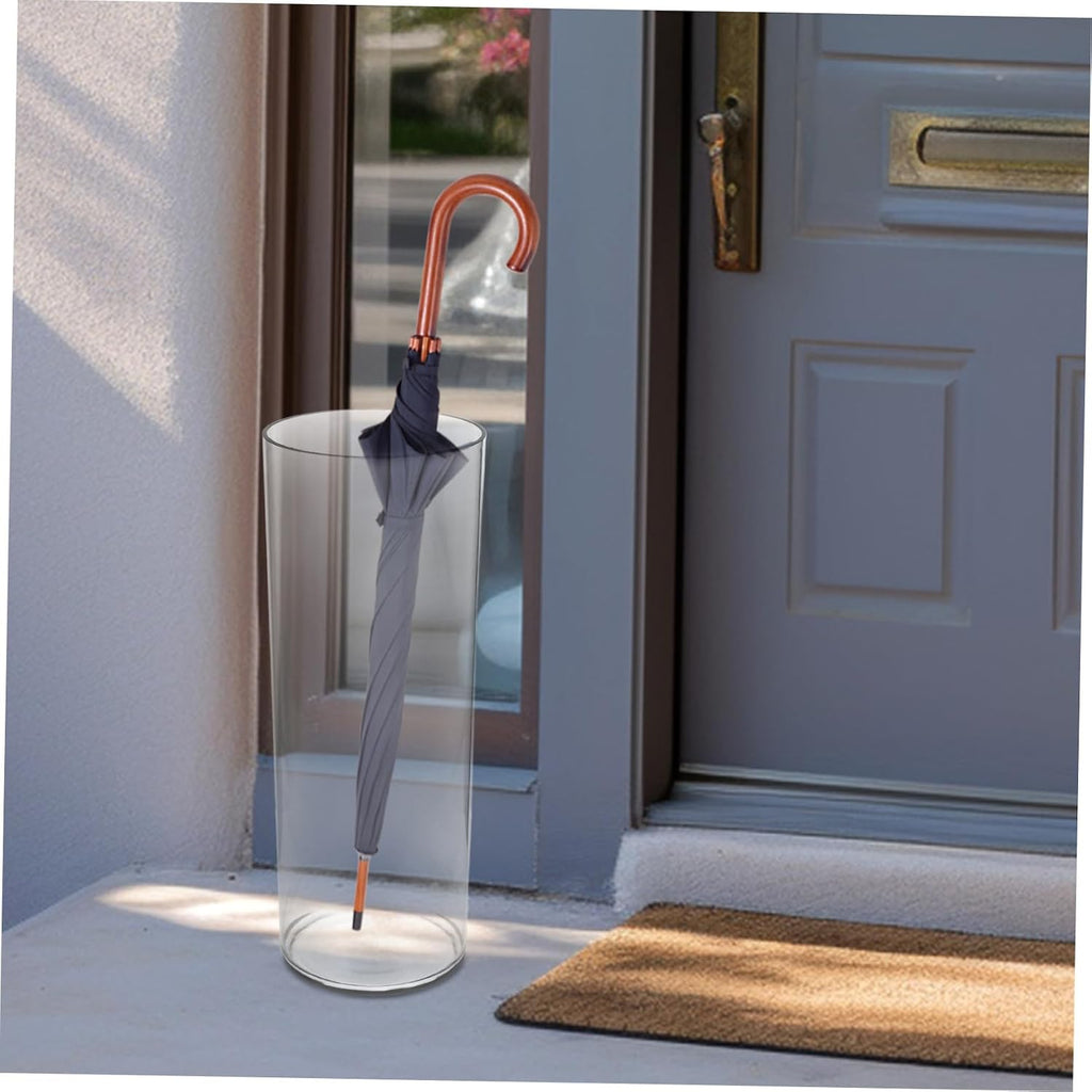 Clear Umbrella Storage Rack Transparent Pet Material Umbrella Holder for Entryway Stylish Home Decor Height