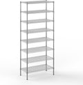 18" Deep x 36" Wide x 86" Height Wire Shelving Kit | 8-Tier | NSF Commercial Storage Rack Unit