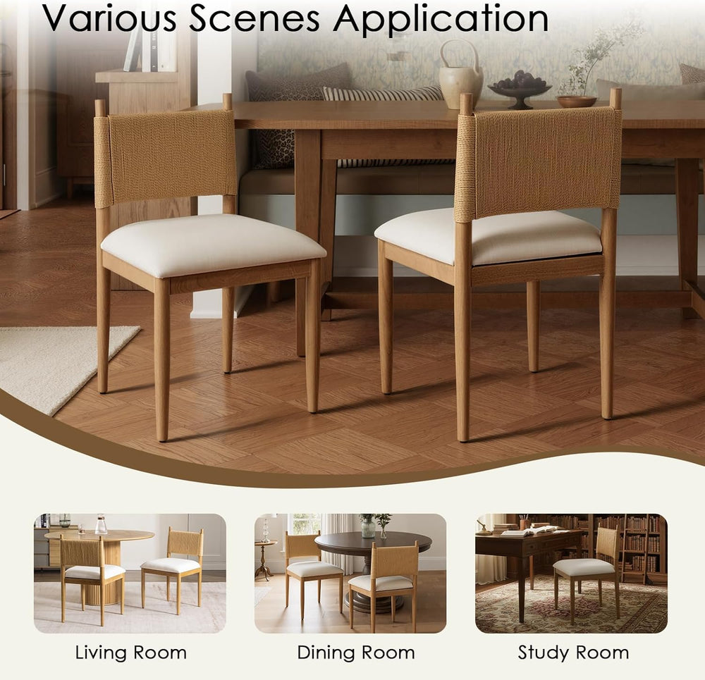 CIMOTA Modern Dining Chairs Set of 6, Mid Century Upholstered Dining Room Cha...