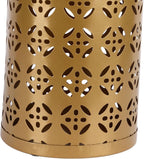 Metal Stylish Hollow Copper Pattern Umbrella Holder Bin for Entryway, Rustproof Indoor Umbrella Stand for Home Office, 1pc (Large)