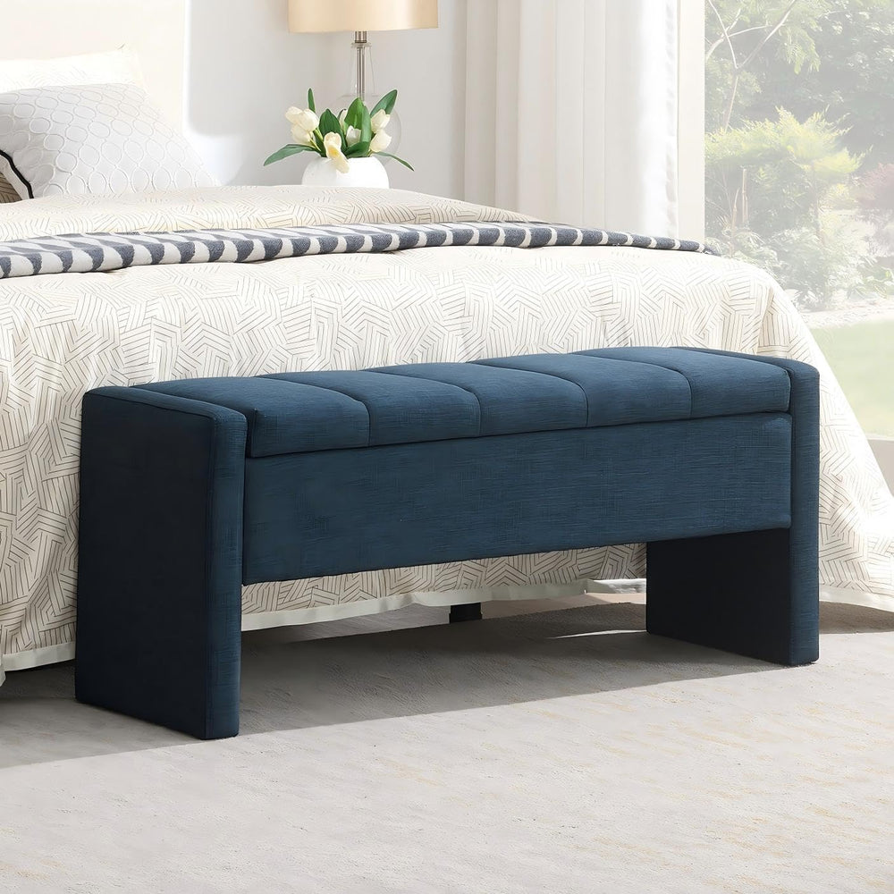 47.25'' Ottoman with Storage, End of Bed Storage Bench, Entryway Benc...