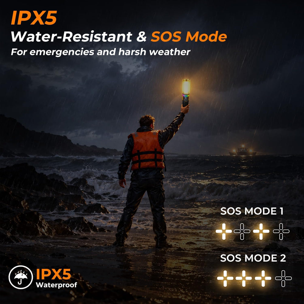 Clemas Telescopic Camping Lights with Remote & RGB,14000mAh Rechargeable ...