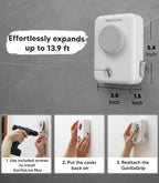 GorillaLine Max - Retractable Clothesline Indoor Outdoor Clothes Line - Heavy Duty Clothes Drying Laundry Line - Wall Mounted Drying Rack - Air Dry Clothing - Max Tighten with GorillaGrip