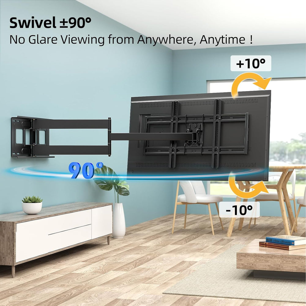 HCMOUNTING Extra Long Arm Full Motion TV Wall Mount for 42–80” TVs | 43” Long...