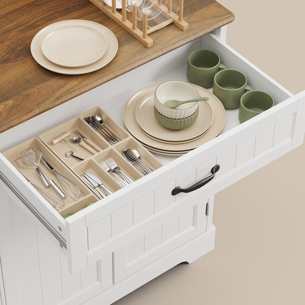 Ahomly Buffet Cabinet, Coffee Bar, Sideboard Cabinet with Internal Storage Sh...