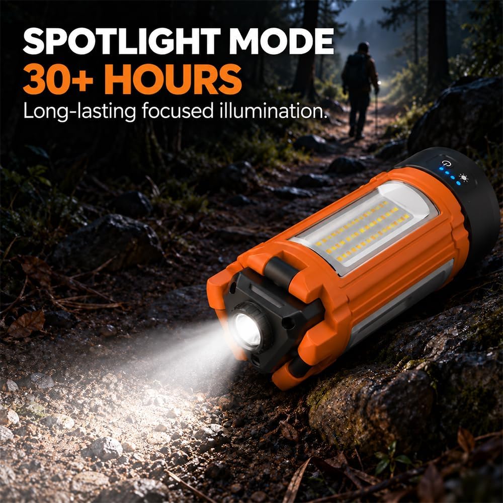 15000 mAh Camping Light with Stand Work Light Camp Lanterns