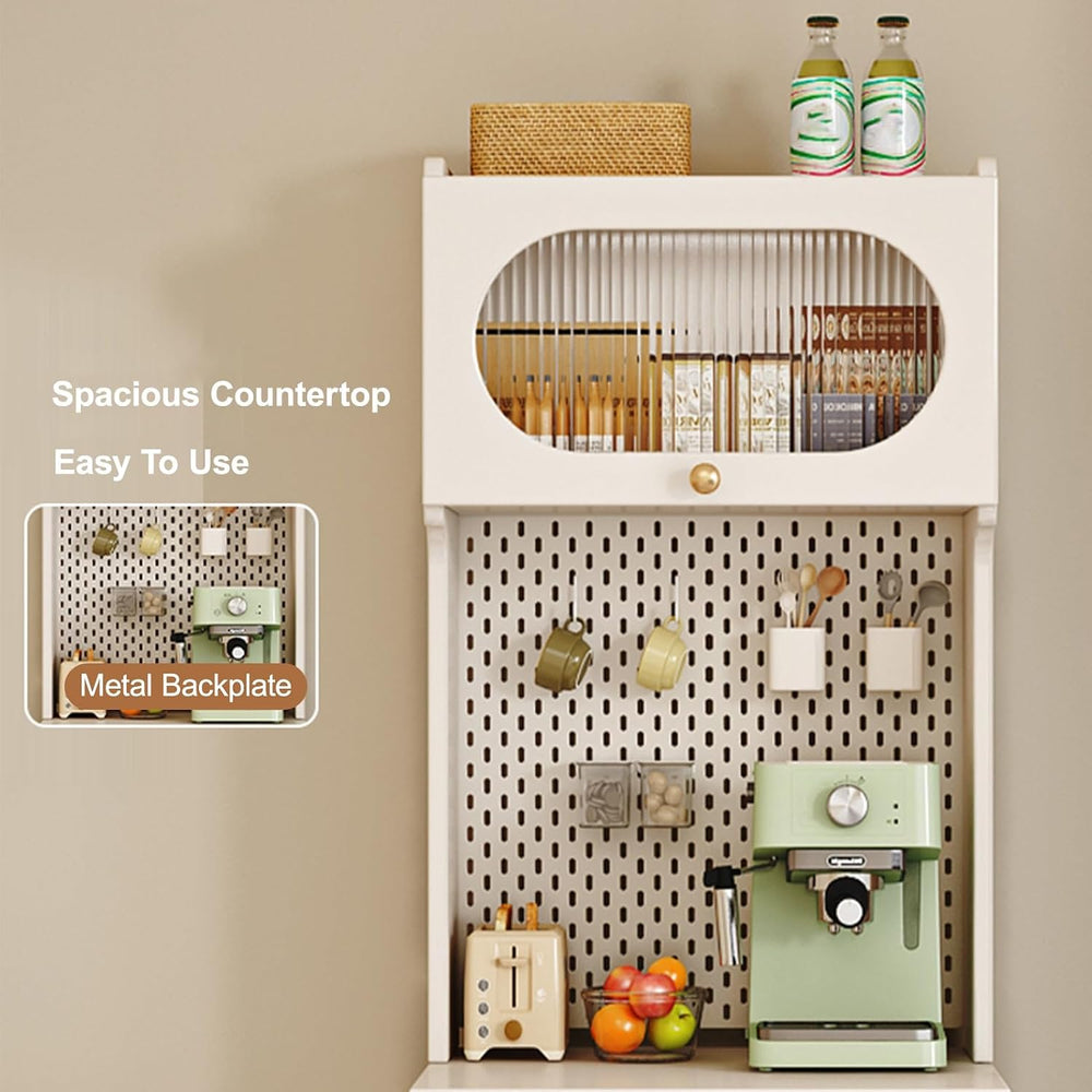 Kitchen Pantry Storage Cabinet with Drawer, Tall Kitchen Storage Hutch Cabine...