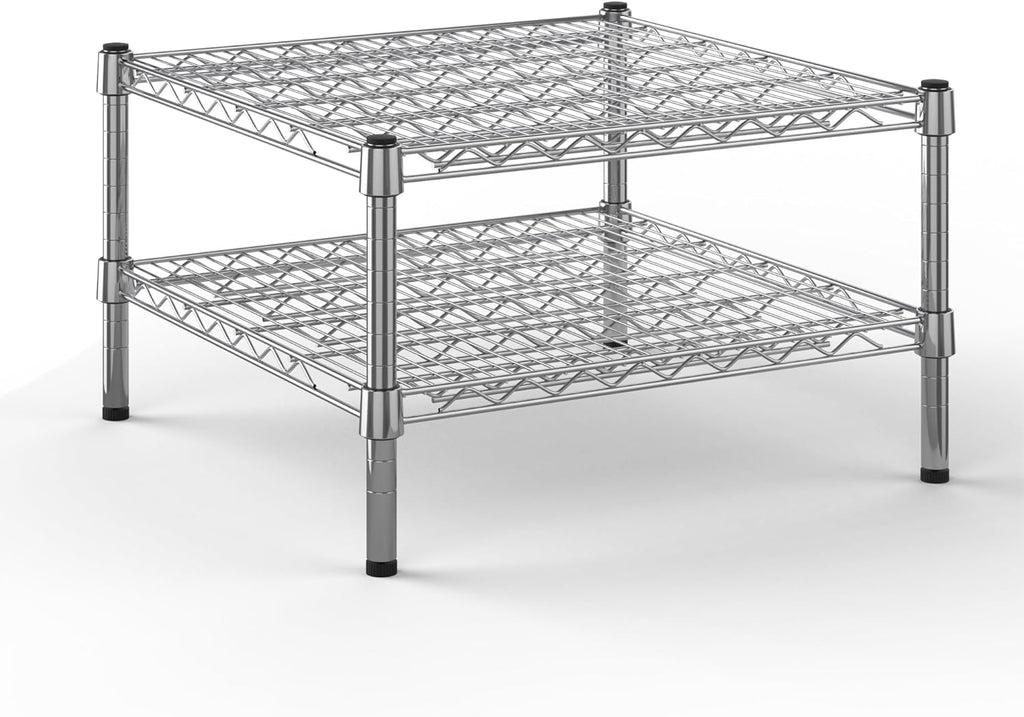 24" Deep x 24" Wide x 14" Height Wire Shelving Kit | 2-Tier | NSF Commercial Storage Rack Unit