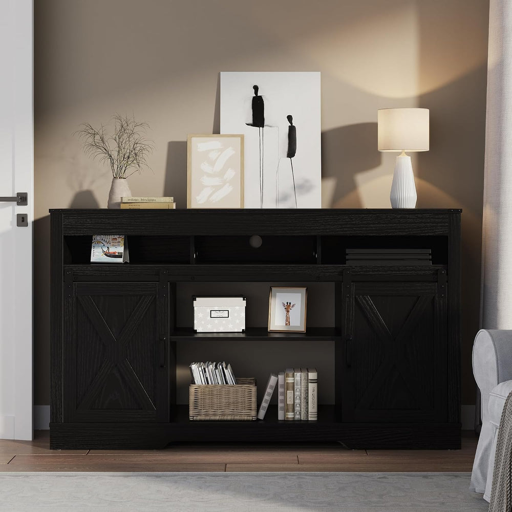 RoyalCraft Farmhouse TV Stand for 23" Fireplace, 34'' Tall Enter...