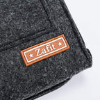 Bedside Caddy, Large Size Storage Organizer with 6 Pockets for Magazine, Remotes, Phone (13.4'' x 18.1'', Dark Grey)